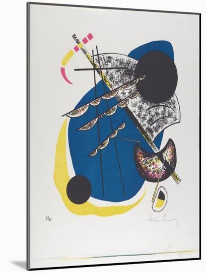 Kleine Welten II (Small Worlds Ii), 1922 (Lithograph Printed in Black, Red, Blue, Yellow)-Wassily Kandinsky-Mounted Giclee Print