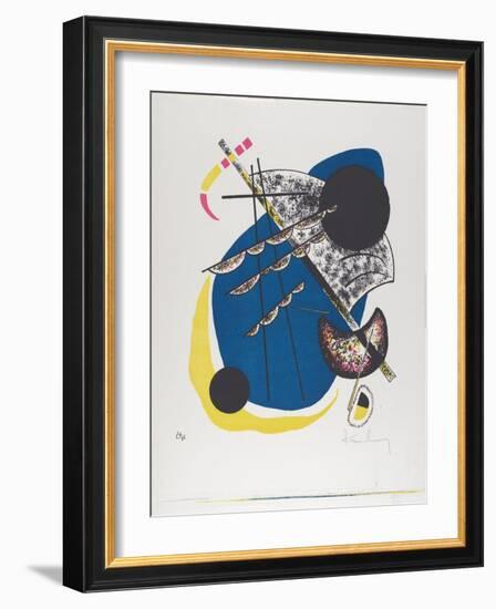 Kleine Welten II (Small Worlds Ii), 1922 (Lithograph Printed in Black, Red, Blue, Yellow)-Wassily Kandinsky-Framed Giclee Print