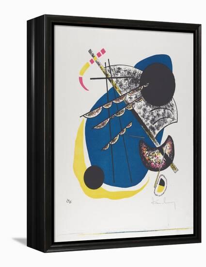 Kleine Welten II (Small Worlds Ii), 1922 (Lithograph Printed in Black, Red, Blue, Yellow)-Wassily Kandinsky-Framed Premier Image Canvas