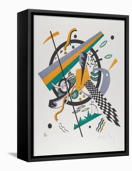 Kleine Welten IV (Small Worlds Iv), 1922 (Lithograph Printed in Green and Orange)-Wassily Kandinsky-Framed Premier Image Canvas