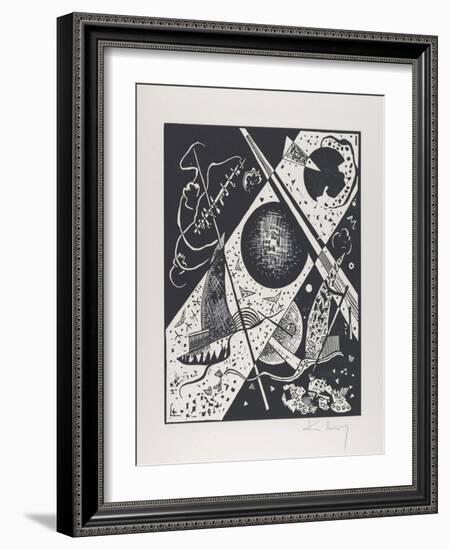 Kleine Welten VI (Small Worlds Vi), 1922 (Woodcut)-Wassily Kandinsky-Framed Giclee Print