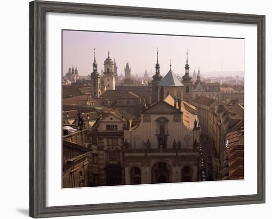 Klementinum Rooftop View, Krizovnicke Namesti, Prague, Czech Republic-Neale Clarke-Framed Photographic Print