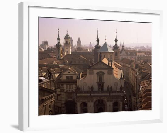 Klementinum Rooftop View, Krizovnicke Namesti, Prague, Czech Republic-Neale Clarke-Framed Photographic Print