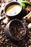 Coffee Cup And Roasted Coffee Beans-klenova-Art Print