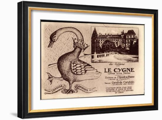 Kleve Am Niederrhein, Schwan, Candida Candidis, Embleme De Claude De France-null-Framed Giclee Print