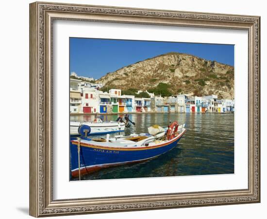 Klima, Old Fishing Village, Milos Island, Cyclades Islands, Greek Islands, Aegean Sea, Greece, Euro-Tuul-Framed Photographic Print