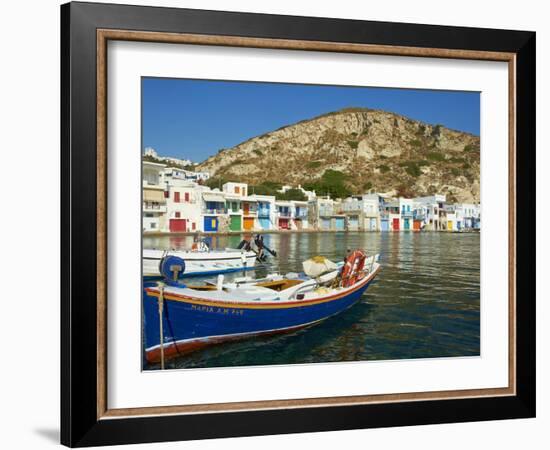 Klima, Old Fishing Village, Milos Island, Cyclades Islands, Greek Islands, Aegean Sea, Greece, Euro-Tuul-Framed Photographic Print