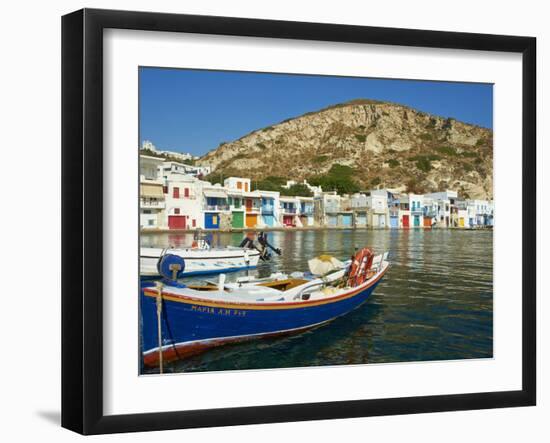 Klima, Old Fishing Village, Milos Island, Cyclades Islands, Greek Islands, Aegean Sea, Greece, Euro-Tuul-Framed Photographic Print