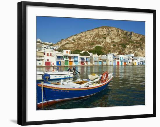 Klima, Old Fishing Village, Milos Island, Cyclades Islands, Greek Islands, Aegean Sea, Greece, Euro-Tuul-Framed Photographic Print