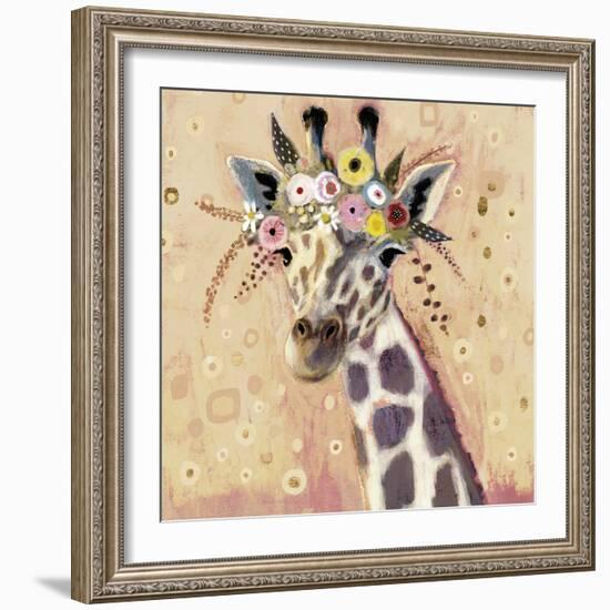 Klimt Giraffe I-null-Framed Art Print