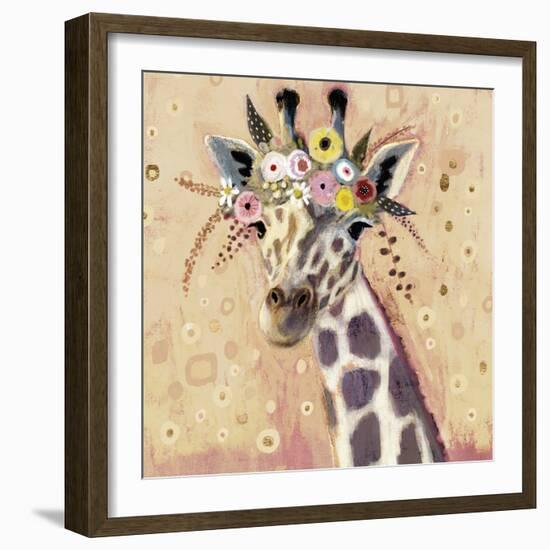 Klimt Giraffe I-null-Framed Art Print