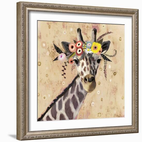 Klimt Giraffe II-null-Framed Art Print