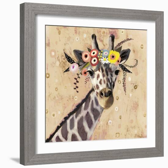 Klimt Giraffe II-null-Framed Art Print