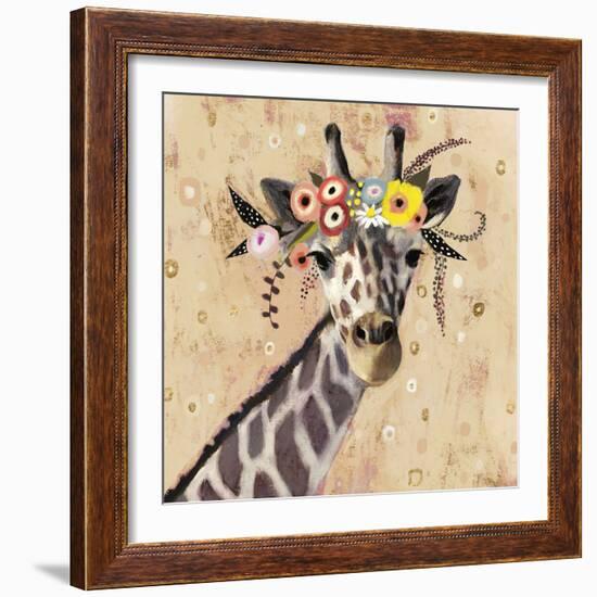 Klimt Giraffe II-null-Framed Art Print