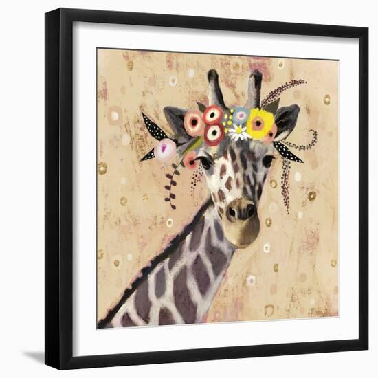 Klimt Giraffe II-null-Framed Art Print