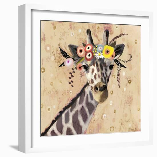 Klimt Giraffe II-null-Framed Art Print