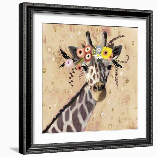 Klimt Giraffe II-null-Framed Art Print