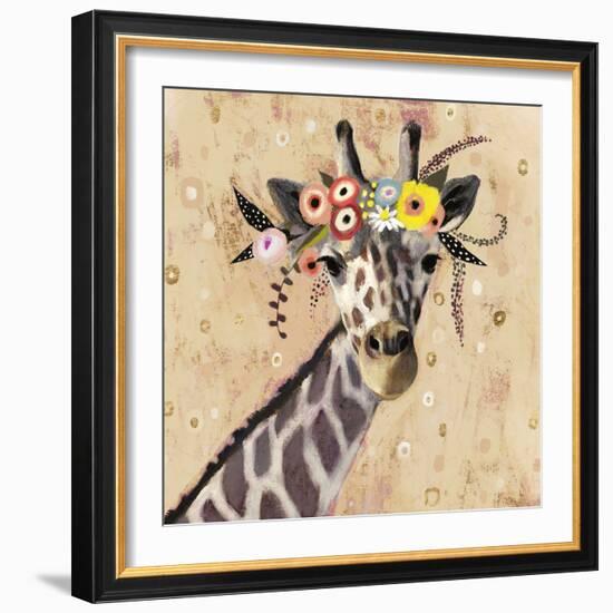 Klimt Giraffe II-null-Framed Art Print