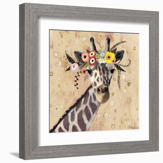 Klimt Giraffe II-null-Framed Art Print