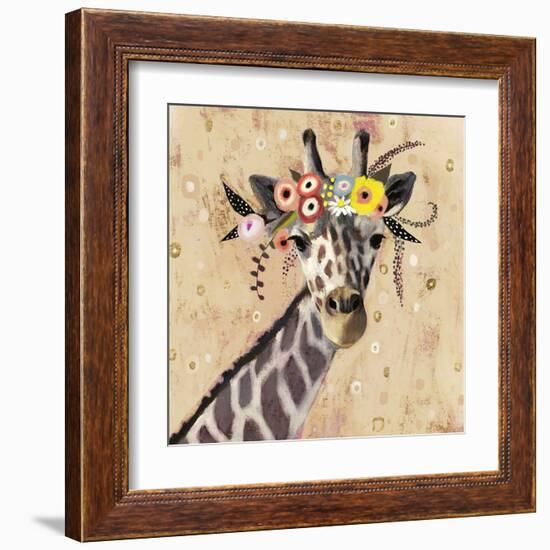 Klimt Giraffe II-null-Framed Art Print