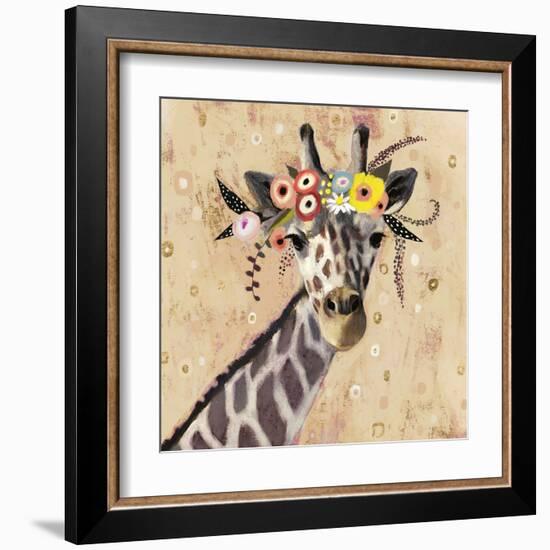 Klimt Giraffe II-null-Framed Art Print