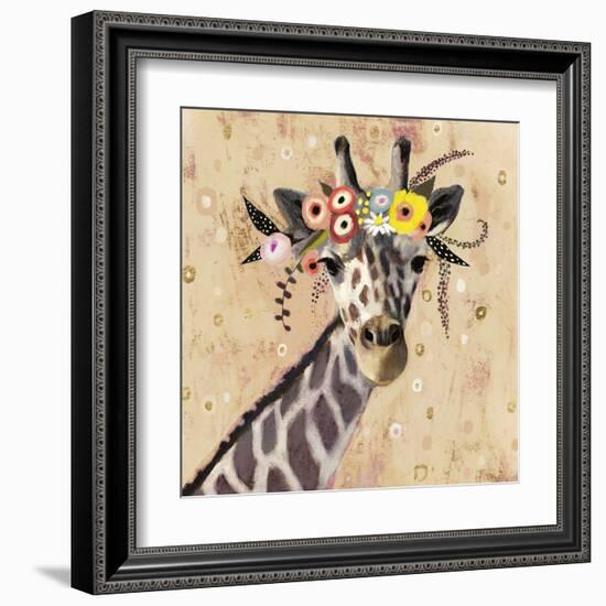 Klimt Giraffe II-null-Framed Art Print