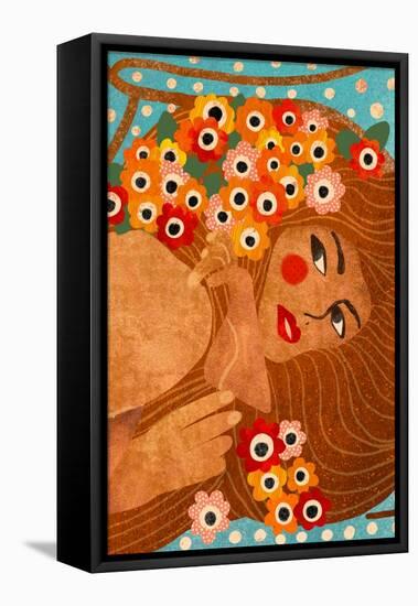 Klimt Lady-Gigi Rosado-Framed Premier Image Canvas