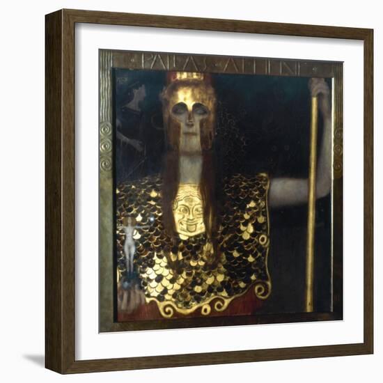 Klimt: Pallas Athena, 1898-Gustav Klimt-Framed Giclee Print