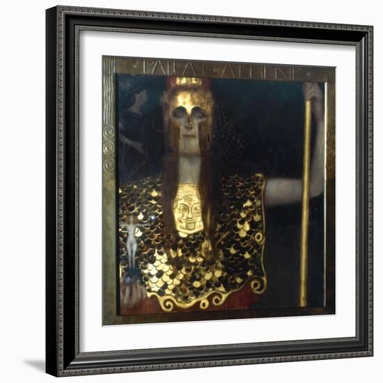 Klimt: Pallas Athena, 1898-Gustav Klimt-Framed Giclee Print