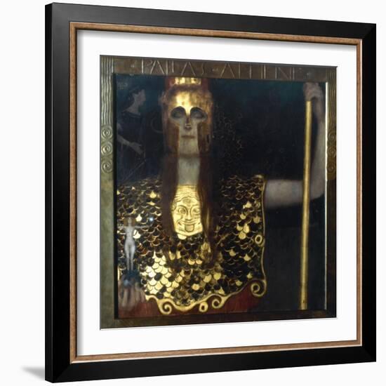 Klimt: Pallas Athena, 1898-Gustav Klimt-Framed Premium Giclee Print