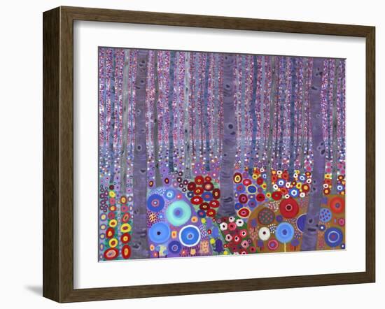 Klimt's Forest, 2010-David Newton-Framed Giclee Print