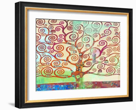 Klimt's Tree 2.0-Eric Chestier-Framed Giclee Print