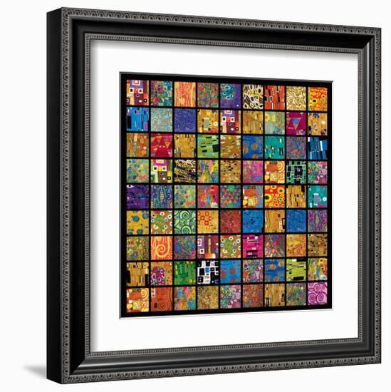 Klimt Squares-Gustav Klimt-Framed Premium Giclee Print