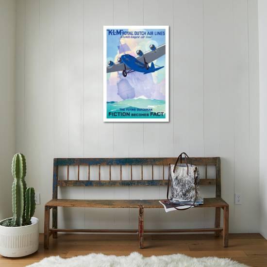 Klm Royal Dutch Airlines The Flying Dutchman Fiction Becomes Fact Giclee Print By Jan Wijda Art Com