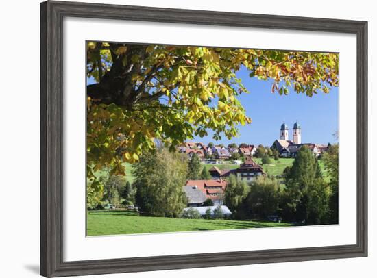 Klosterkiche Church in Autumn, St. Margen, Black Forest, Baden Wurttemberg, Germany, Europe-Markus-Framed Photographic Print