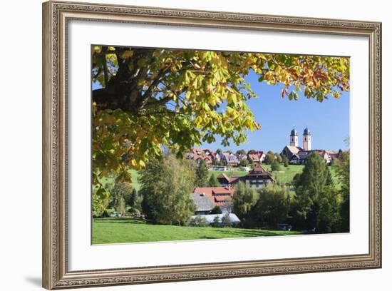 Klosterkiche Church in Autumn, St. Margen, Black Forest, Baden Wurttemberg, Germany, Europe-Markus-Framed Photographic Print