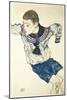 Knabe in Matrosenanzug, 1914-Egon Schiele-Mounted Giclee Print