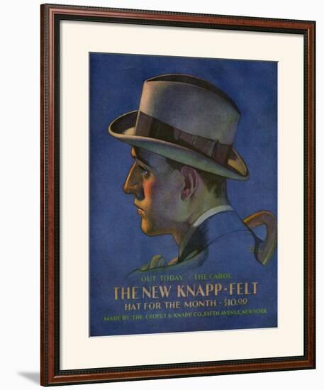 Knapp-Felt, Magazine Advertisement, USA, 1920-null-Framed Art Print