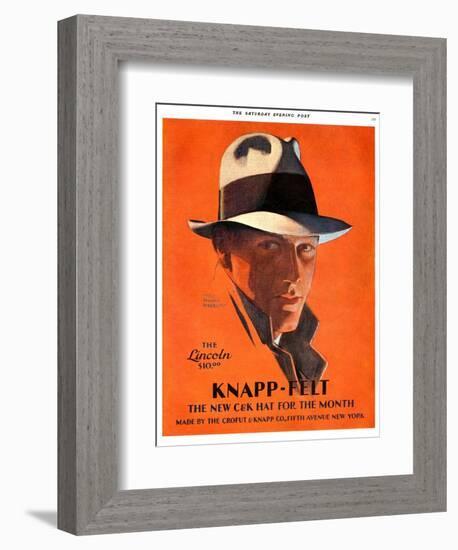 Knapp-Felt, Magazine Advertisement, USA, 1920-null-Framed Giclee Print