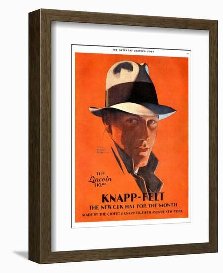 Knapp-Felt, Magazine Advertisement, USA, 1920-null-Framed Giclee Print