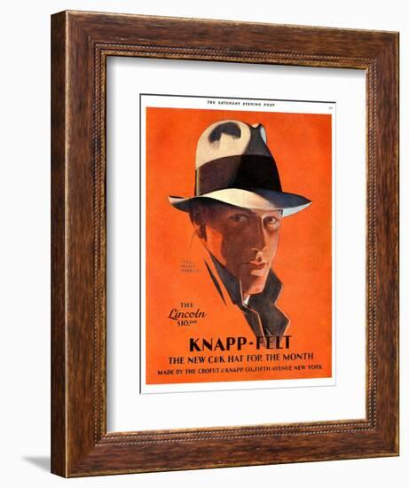 Knapp-Felt, Magazine Advertisement, USA, 1920-null-Framed Giclee Print