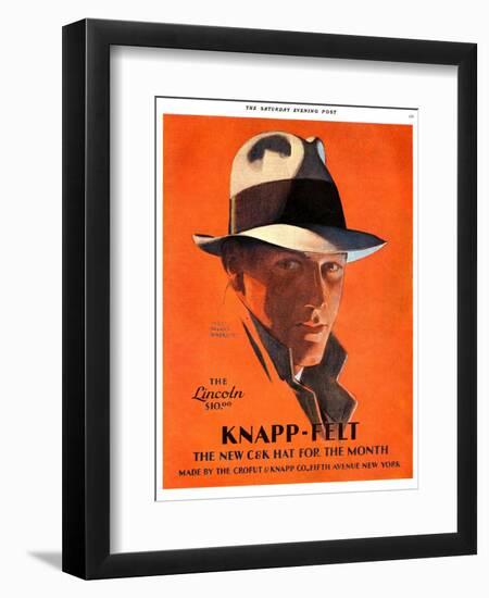Knapp-Felt, Magazine Advertisement, USA, 1920-null-Framed Giclee Print