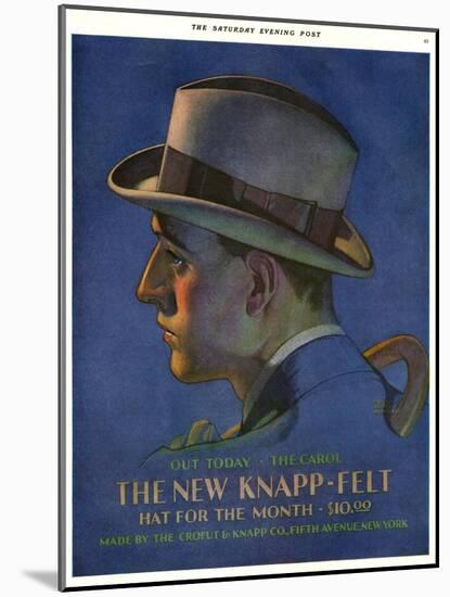 Knapp-Felt, Magazine Advertisement, USA, 1920-null-Mounted Giclee Print