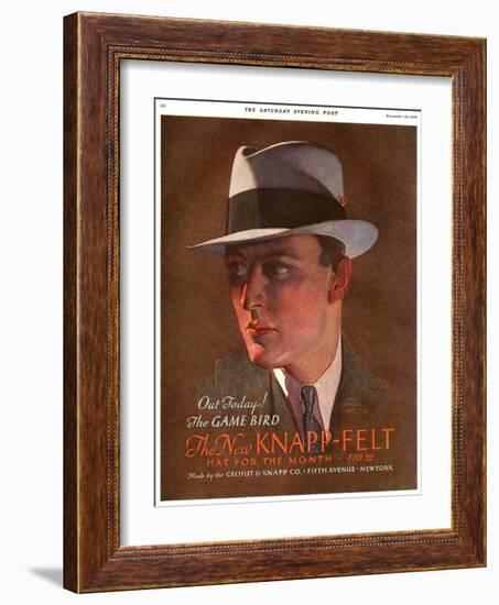 Knapp-Felt, Magazine Advertisement , USA, 1930-null-Framed Giclee Print