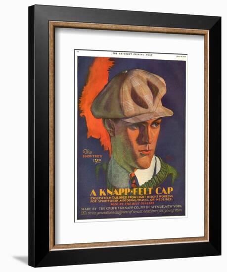 Knapp-Felt, Magazine Advertisement, USA, 1930--Framed Giclee Print