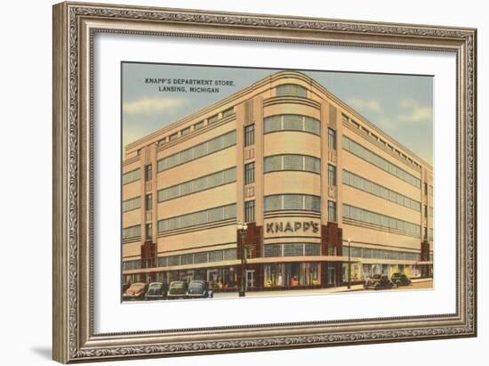 Knapps Department Store, Lansing, Michigan-null-Framed Art Print