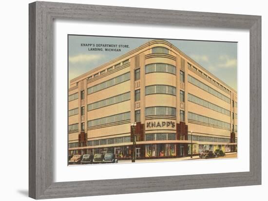 Knapps Department Store, Lansing, Michigan-null-Framed Art Print