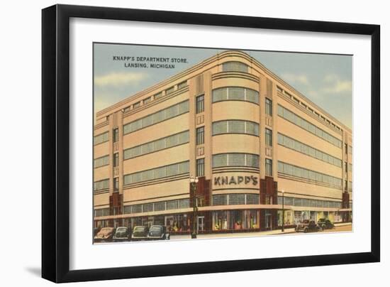 Knapps Department Store, Lansing, Michigan-null-Framed Art Print