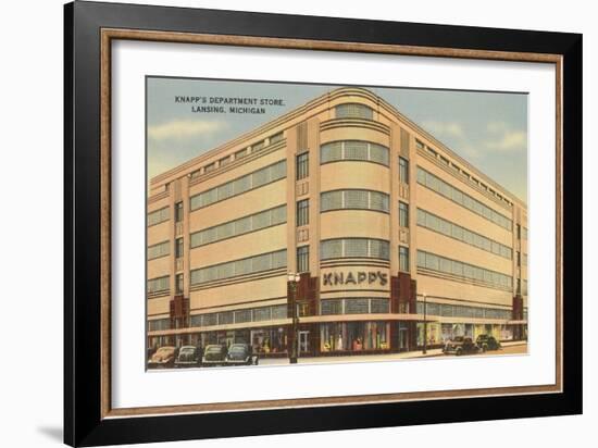 Knapps Department Store, Lansing, Michigan-null-Framed Art Print