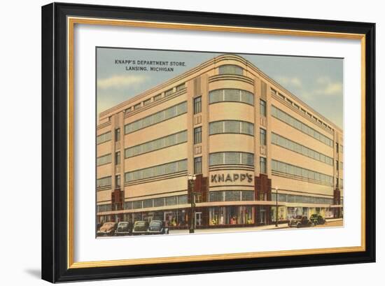 Knapps Department Store, Lansing, Michigan-null-Framed Art Print
